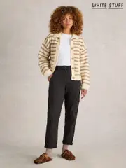 White Stuff Black Everleigh Cargo Trousers (AJ4856) | $136