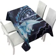 Space Galaxy Dragon Soaring through the Cosmos Tablecloth