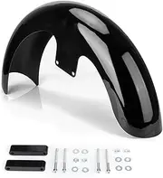 19 inch Metal Front Fender Compatible with Harley Touring Road Glide Road King Street Glide Electra Glide, Black
