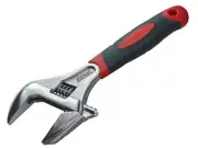 Faithfull Wide Mouth Adjustable Spanner 200mm Jaw Capacity 46mm FAIAS200W46