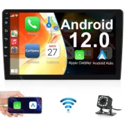 9 Inch Double 2 Din Car Stereo Radio Android 12 GPS Wifi Touch Screen +Camera