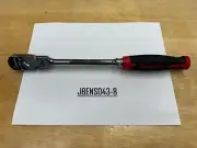 Snap-on Tools NEW STYLE 3/8" Drive 100 Tooth Soft Grip Long Flex Ratchet FHLF100