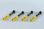 LEGO® Yellow Technic Shock Absorber 6.5L Hard Spring (4 Pieces) ID 76537