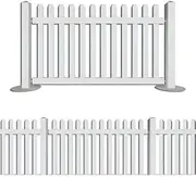 PVC Picket Fence White 990h 1740w Fence Piece Portable Fencing Events