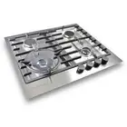 Kleenmaid 60cm Stainless Steel Mounted Gas Cooktop/Stovetop w/Wok Burner GCT6030