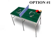 Tulane University Portable Table Tennis Ping Pong Folding Table w/Accessories