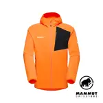 【MAMMUT 長毛象】MADRIS LIGHT ML HOODED JACKET MEN 防風刷毛連帽外套 深柑桔橘 男款 #1014-03841