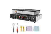 3200W Commercial Electric Pancake Maker Nonstick Teflon Poffertjes Dorayaki Waffle Dutch Baker Machine for Home Restaurants Cafes Bakery Shop