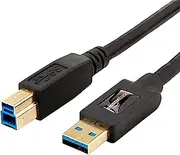 Amazon Basics USB 3.0 Cable - A-Male to B-Male - 3 Feet (0.9 Meters), 10-Pack