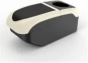 Compatible For Tiguan Armrest Box Arm Elbow Rest Center Console Storage Case With Cup Holder USB Port(Black beige color)