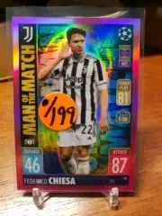 Federico CHIESA Juventus Topps Match Attax Champions League 22 Man of the Match