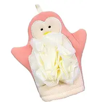 Body Scrub Gloves - 2-in-1 Glove Exfoliator for Body,Bathing Accessories, Loofah Sponge, Elastic Shower Puff for Bath Skin Exfoliation