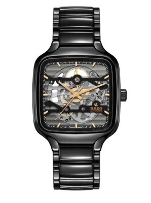 Rado True Square Automatic Skeleton High Tech Ceramic Unisex Watch R27124162