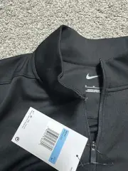 Black Nike 3/4 Zip Golf Pull Over New With Tags Size Medium
