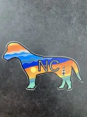 The Cape Lookout Labrador Car Decal By Anchored By Fin