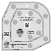 Creative Grids Bowl Cozy Template Set Makes 2 Sizes (CGRBOWLS)