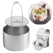 DIY Cake Mold Stainless Steel Decorating Tools Round Silver Ring Slicer Cutter