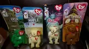 McDonalds Ty Beanie Baby Error Complete Set Of 4 BEARS RARE