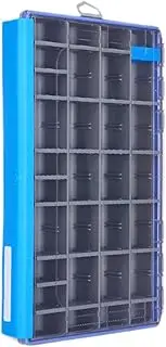 Generic Fishing -Tackle -Box with Removable Partitions Practical Stable Large Capacity Fishing Accessories Box Storage Organizer Case, Blue