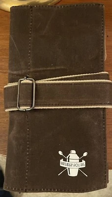 Root7 Bartender's Wax Canvas Cocktail Bag for Shaker, Muddler, Jigger Tools New