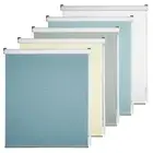 100% Blackout Roller Window Shades, Striped Jacquard Window Blinds with Thermal