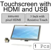 1x 5 inch 800x480 pixel LCD screen Touchscreen with HDMI, USB and LED Backlit