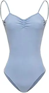 [ROYAL SMEELA] Women's Leotards sleeveless Leotard Bodysuit Tank Vest Tops Strappy Cami Camisole