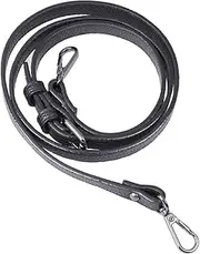 [KONTONTY] Adjustable PU Shoulder Bag Replacement Strap for Women Comfortable Crossbody Bag Accessory Black Black Buckle