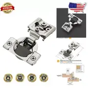 3/4 Inch Overlay Soft Close Cabinet Hinges – 50 Pack with Three-Way Adjustment