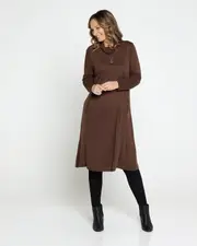 Astrid Tunic Dress - Chocolate