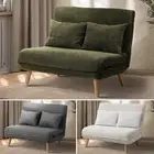 Oikiture Folding Sofa Lounge Single Bed Double Seat Chair Recliner Chaise Pillow