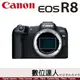 4/1-5/31註冊送1600禮券 公司貨 Canon EOS R8 單機身 最輕巧 全片幅 無反光鏡相機