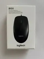 Lost Of 2 Logitech B100 Corded Mouse – Wired USB Mouse for Computers and laptops