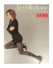 Women's stretch microfiber tights worked by ARWA article TF 42