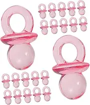 VICASKY Cute Shower Favors 200pcs Acrylic Mini Pacifiers Toy Pacifiers for Baby Shower Safe Soothers for Celebrations