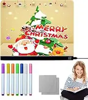 LED Drawing Board | LED Message Board,Rewritable Glow Acrylic Memo Note for Learning Education Entertainment Crafts Games