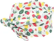 Vaguelly Newborn Elastic Hair Bow Headband with Fruit Print Hair Accessories for Daily Wear and Festivals Comfortable and Durable Design