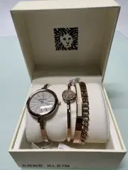 Anne Klein Women's Bangle Watch and Bracelet Set AK/1470