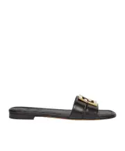Fendi FFold Slip-On Slides 37.5,36,39,40 black