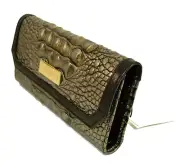 NEW! Authentic! BRAHMIN Soft Crock Leather Checkbook/Wallet-Mystic