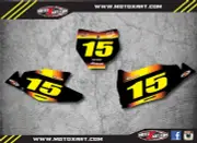 SUNRISE STYLE custom number plate graphics to fit KTM SXF SX 125 250 450 / 2016