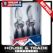 Spear & Jackson Bypass & Anvil Secateurs Twin Set Traditional SJ-CUTTINGSET8