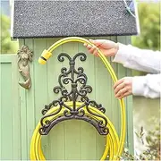 Hose Pipe Holder Metal Garden Hose Holder，Heavy Duty Hose Hanger Wall Mounted Water Hose Holder for Outside Yard, Durable Hose Hooks Ideal for Water Hose, Extension Cords Hose Pipe Hanger (Color : #A