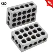Ultra Precision 1 Matched Pair 1-2-3 Blocks 23 Holes .0002" Machinist 123