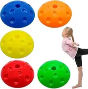 Stepping Stones - 5 Pieces Balance Kids Obstacle Course | Flexible Balance Exercise Stability Pods With Non-Slip Design, Adventure Jumping Stepping Stones For Apr