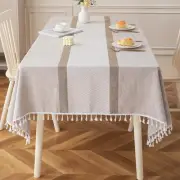 Tablecloths for Rectangle Tables, Cotton Linen Table Cloth, Waterproof Wrinkl...