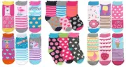 Jefferies Socks Girls Fashion Novelty Pattern Rainbow Unicorn Stripe Crew 6PK