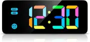 AMIR RGB Digital Alarm Clock Bedrooms, Heavy Sleepers, Kids, Newest Small Digita