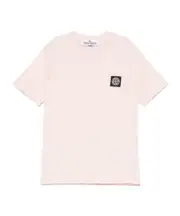 Stone Island Junior Logo-Patch Crewneck T-Shirt 8Y,6Y,4Y,14Y,3Y,12Y,10Y Nude