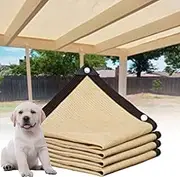 Sunscreen Shade Netting 85%-95% UV Resistant Sunblock Net Breathable Shading Net, with Grommets Greenhouse Shade Sunblock Cloth for Garden，Pergola, Backyard, Porch (Color : E, Size : 4x10m(13 * 33ft)